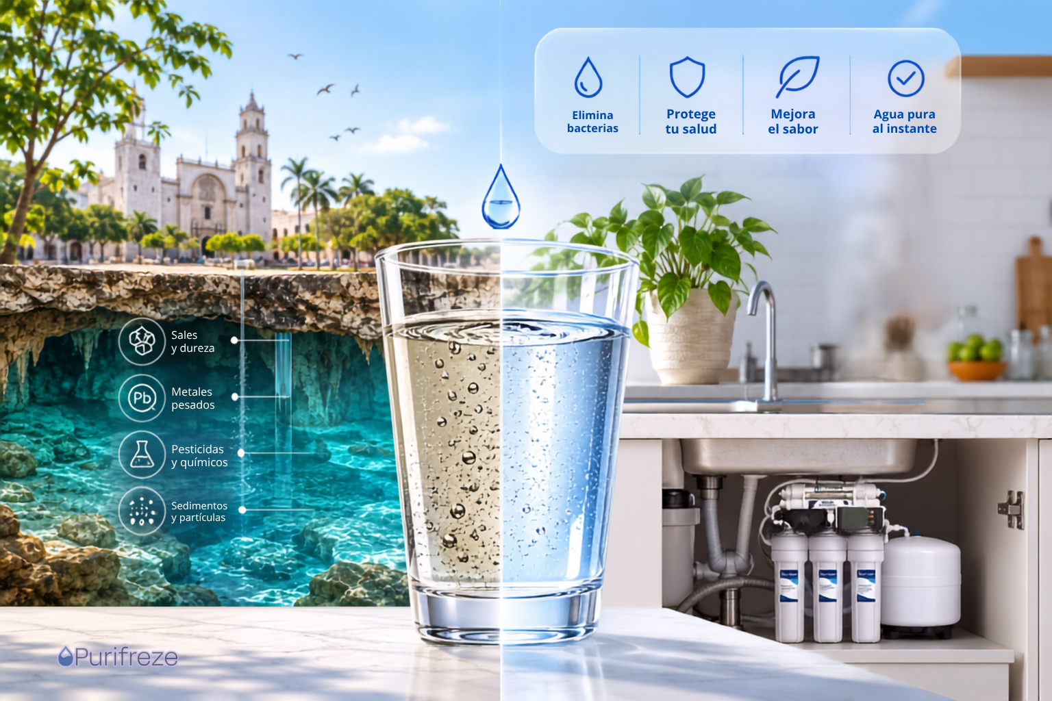 ¿Agua potable en Mérida? La verdad científica sobre el acuífero de Yucatán y por qué la Ósmosis Inversa es tu única defensa