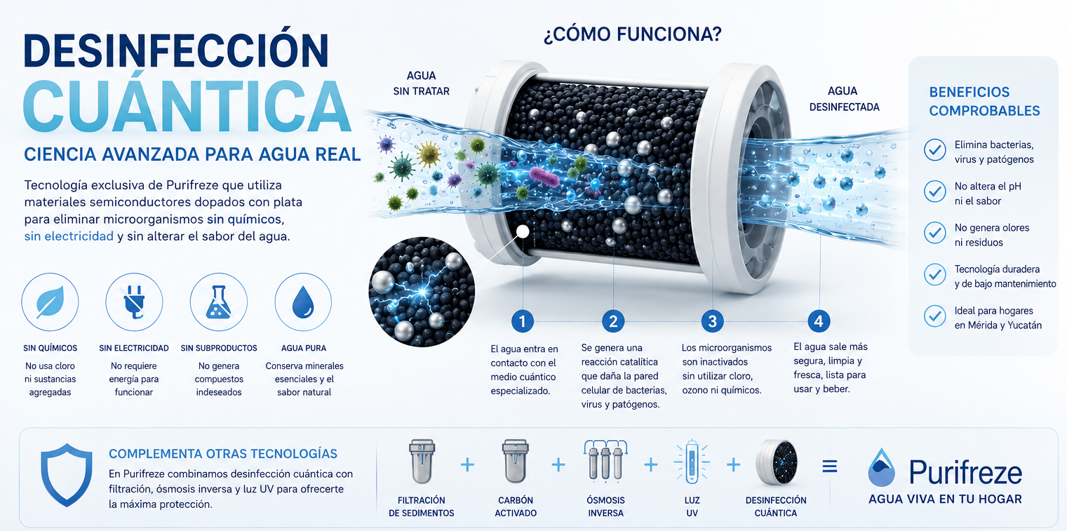 Desinfección cuántica ¿mito o ciencia? La tecnología que está desafiando al cloro llegó a Mérida